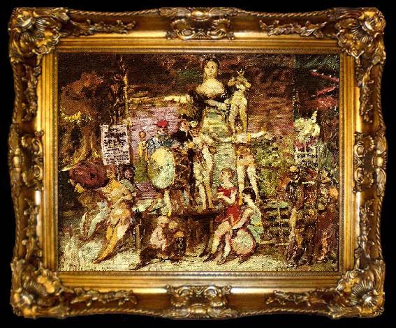 framed  Monticelli, Adolphe-Joseph akrobaternas parad, ta009-2
